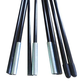 High Demand Tent Fiberglass Poles Black and White