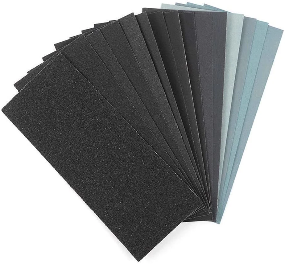 9 X 3.6 Inch Assorted Grit Sandpaper Sand Paper for Wood Furniture Finishing Metal Sanding and Automotive Polishing Dry or Wet Sanding Abrasive Paper