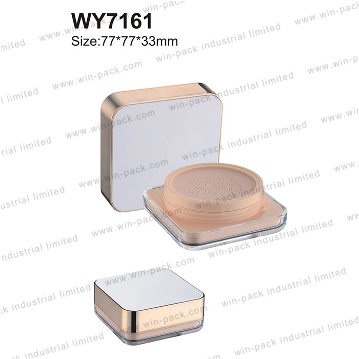 6g 8g 30g composent étui compact forme ronde Flacon de poudre en vrac Transparent personnalisé vide cas cosmétique diamètre d'emballage