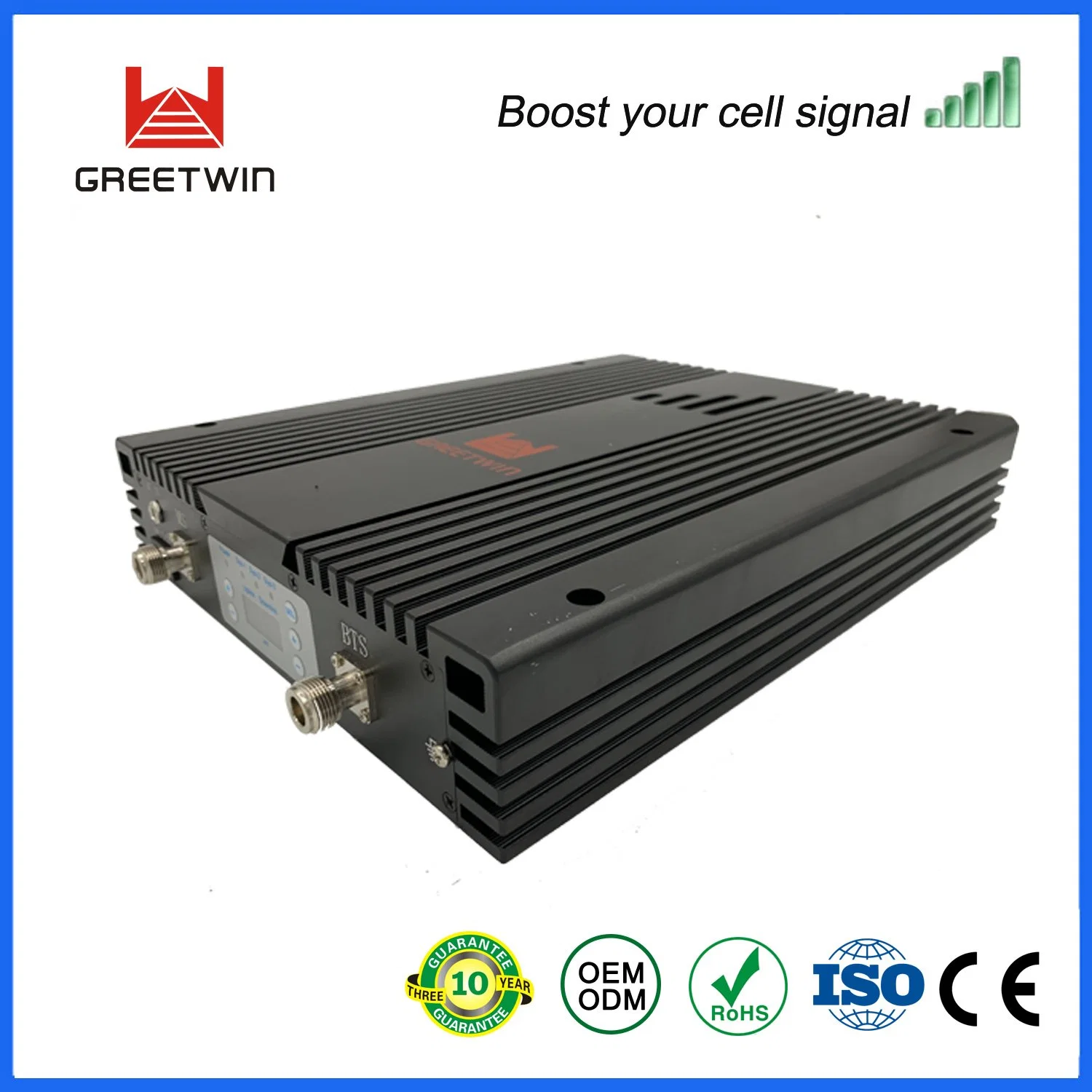 Tri-Band 30dBm 2G, 3G, 4G REPETIDOR RF Amplificador de Sinal GSM900 Lte1800 WCDMA2100 Mobile amplificador de sinal