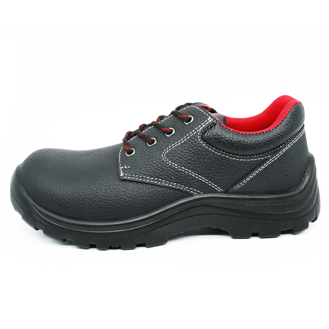 Zapatos de seguridad antiestáticos de piel de corte bajo con protección de la puntera de acero