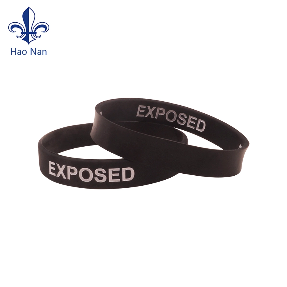 Custom Printed Logo Soft Silicone Bracelet