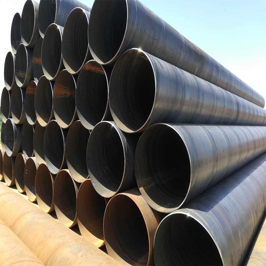 ASTM A252 Construction Hydraulic Carbon Spiral Steel Pipe SSAW Line Pipe Large Diameter ERW Pipe for Geological Pipe Line Pipe