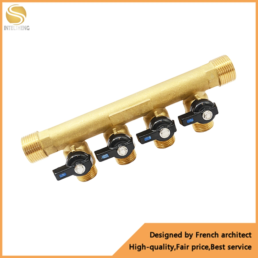 2 Way Brass Hydraulic Manifolds with Safety Quality for Heating