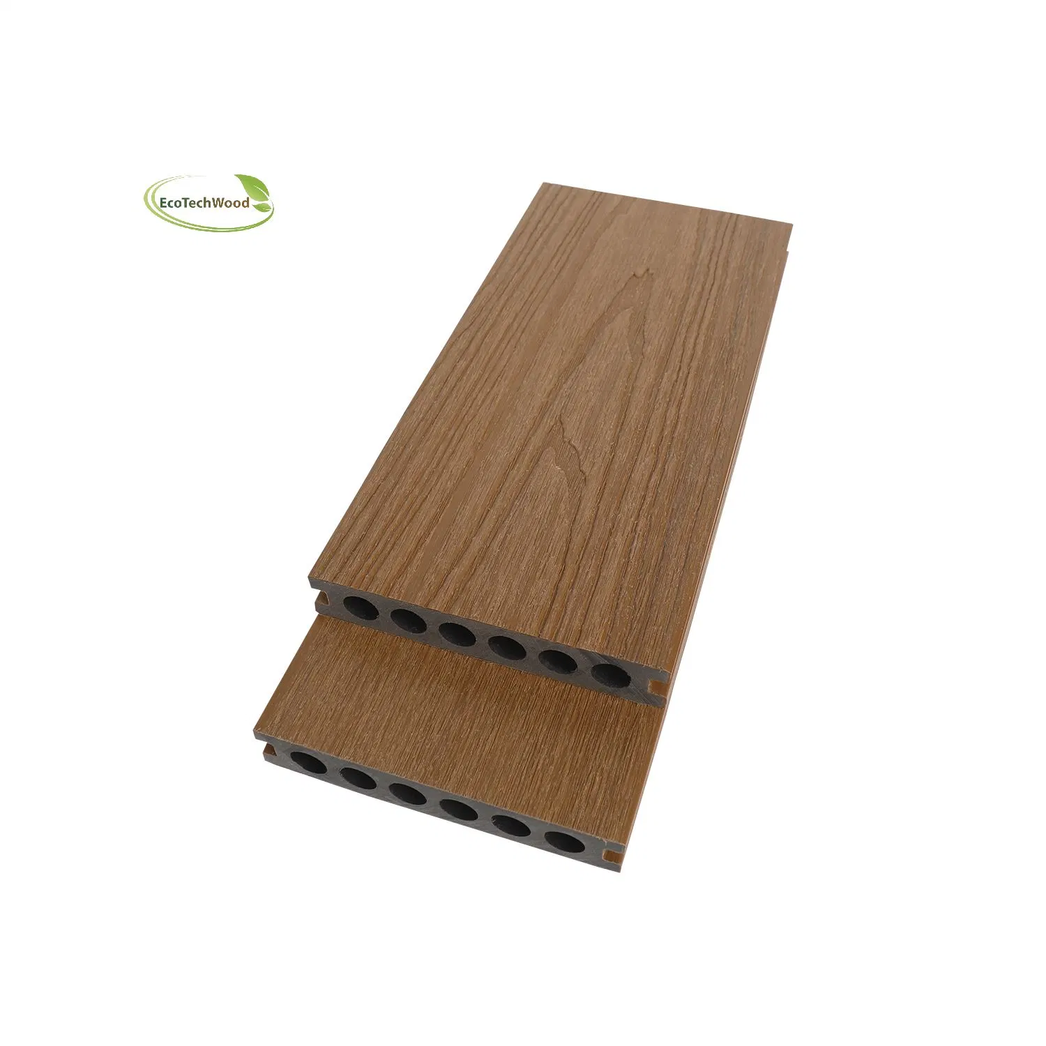 Co-Extrusion Hollow Wood Plastic Composite Decking Hight Quality Ecotechwood