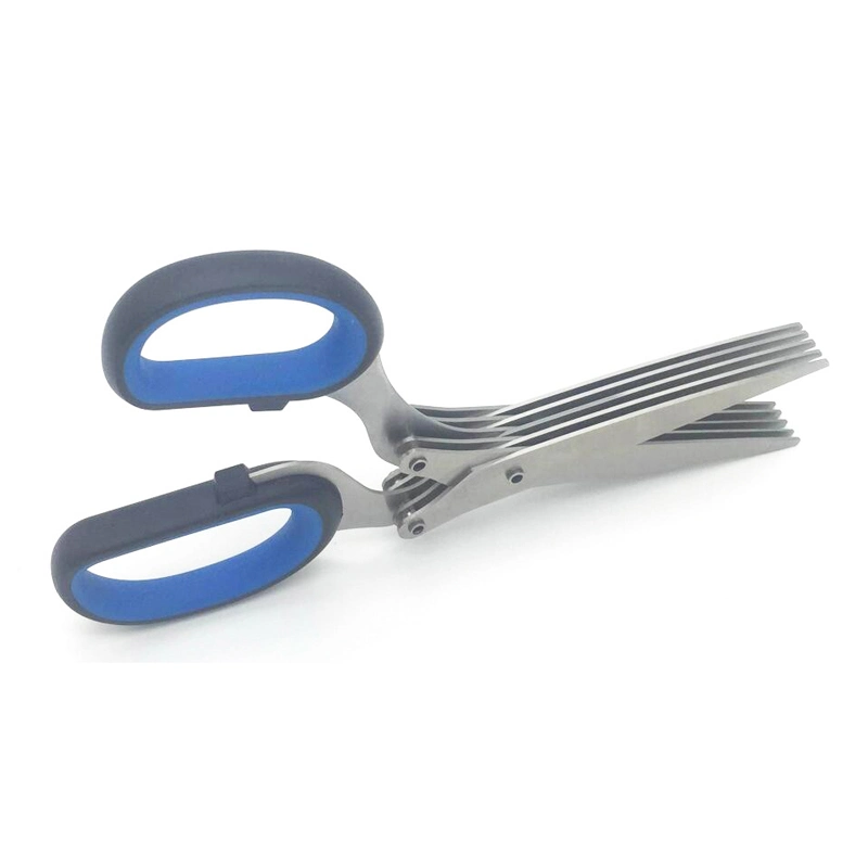 Kitchenware 7.68&prime; &prime; 5 Layers Kitchen Scissors with Plastic Handle (SSS029)