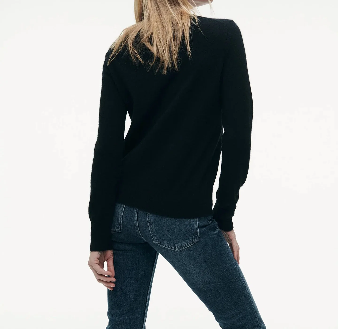 100% Cashmere Basic Style Pullover Sweater Apparel