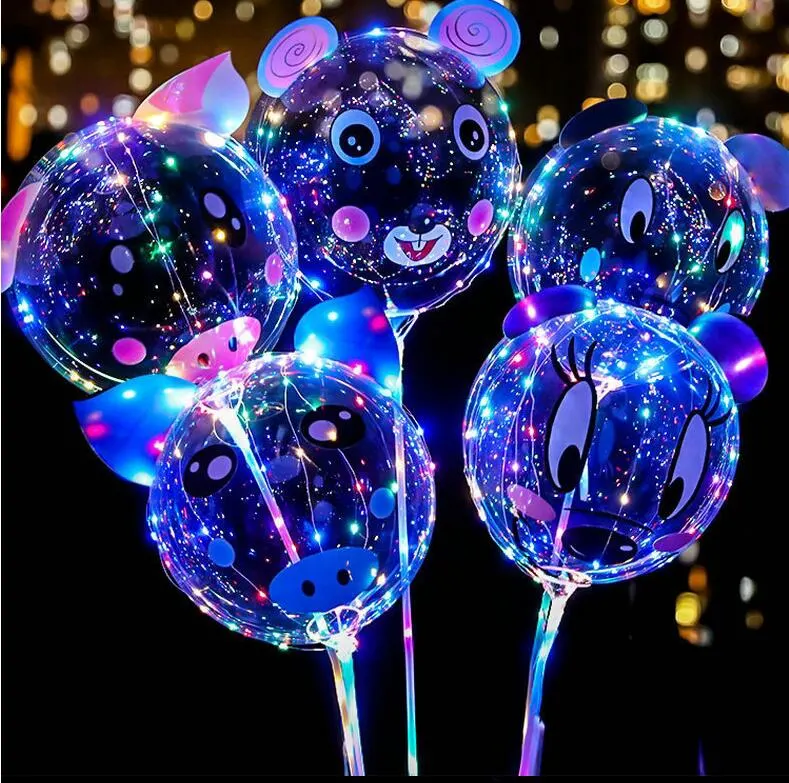 Party Balloon Bobo LED Luminous Balloon Light for Kids Hot Sell Retail Children Balloon