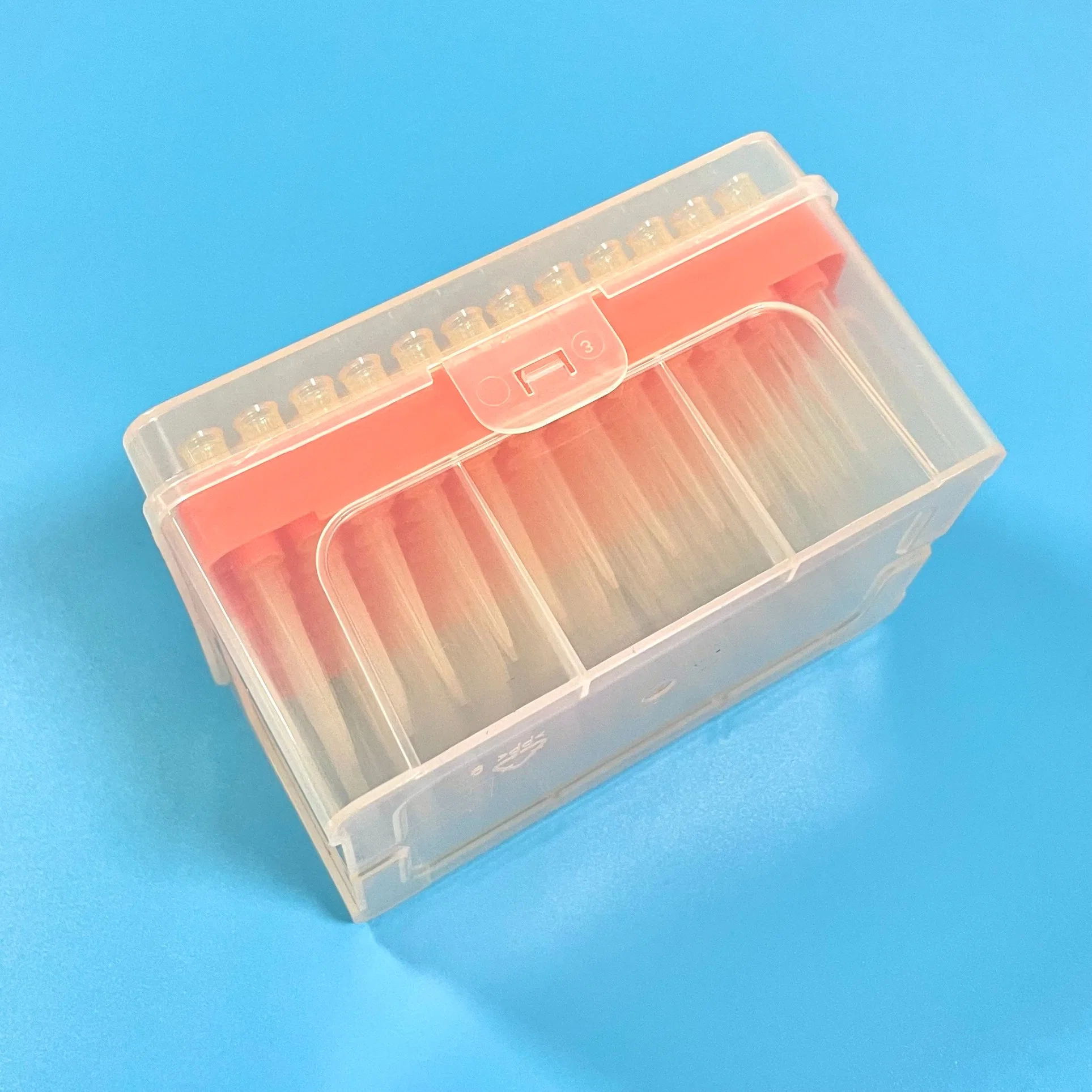 Disposable Medical Laboratory Sterilized Plastic Universal Tips Yellow Pipette Tips 50UL with Filter Racked DNA Rna Free