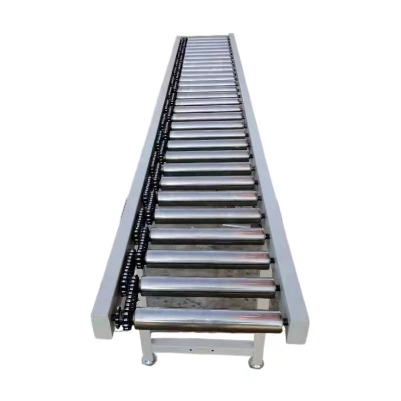 Roller Conveyor Assembly Line Stainless Steel Turning Roller Climbing Conveyor Belt