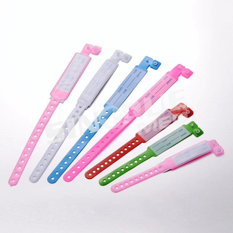 Hospital Disposable PVC Patient Wristbands