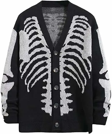 OEM Custom Logo Long Sleeve Jacquard Button Knit Cardigan Women's Sweater