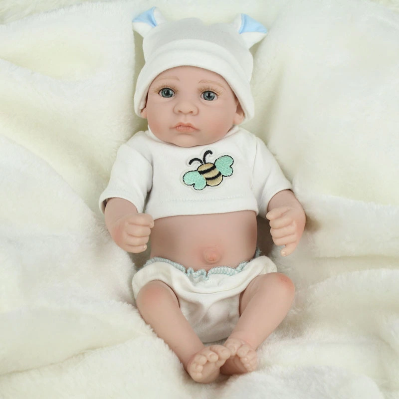 Bonecas Bebe Reborn Baby Doll 10 pouces en vinyle complet pour enfants Jouets Plamate