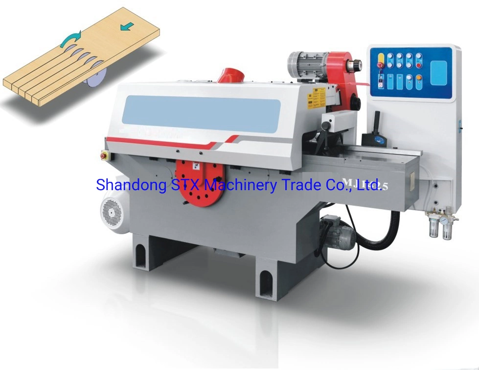 High Efficiency Wood Board Multiple Blade Rip Saw