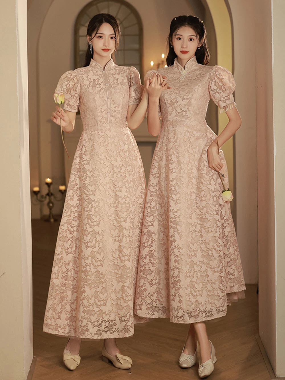 Hbd026 Cheongsam Bridesmaid Dress Wedding Sister Group Dress