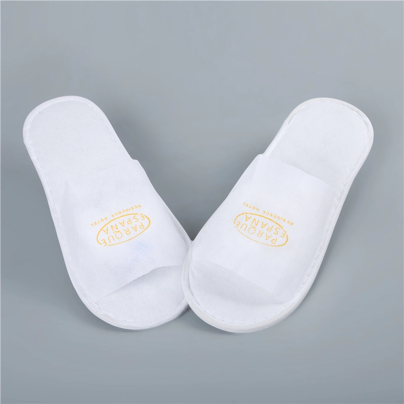 Custom Premium Nonwoven Fabric Disposable Slipper Cheap Price Hotel Room Guests SPA Non Woven Slippers