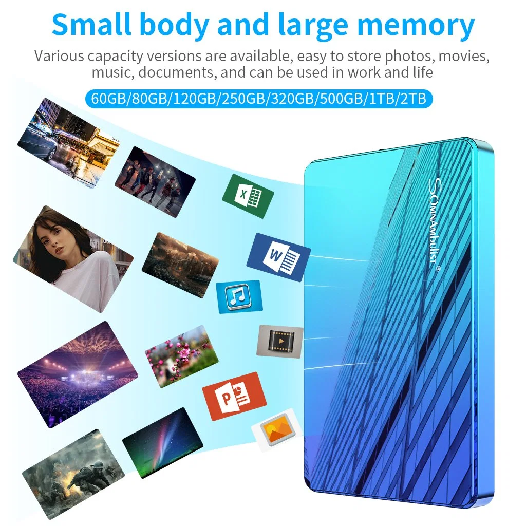 2.5 Portable External Hard Drive Disk HDD 1tb