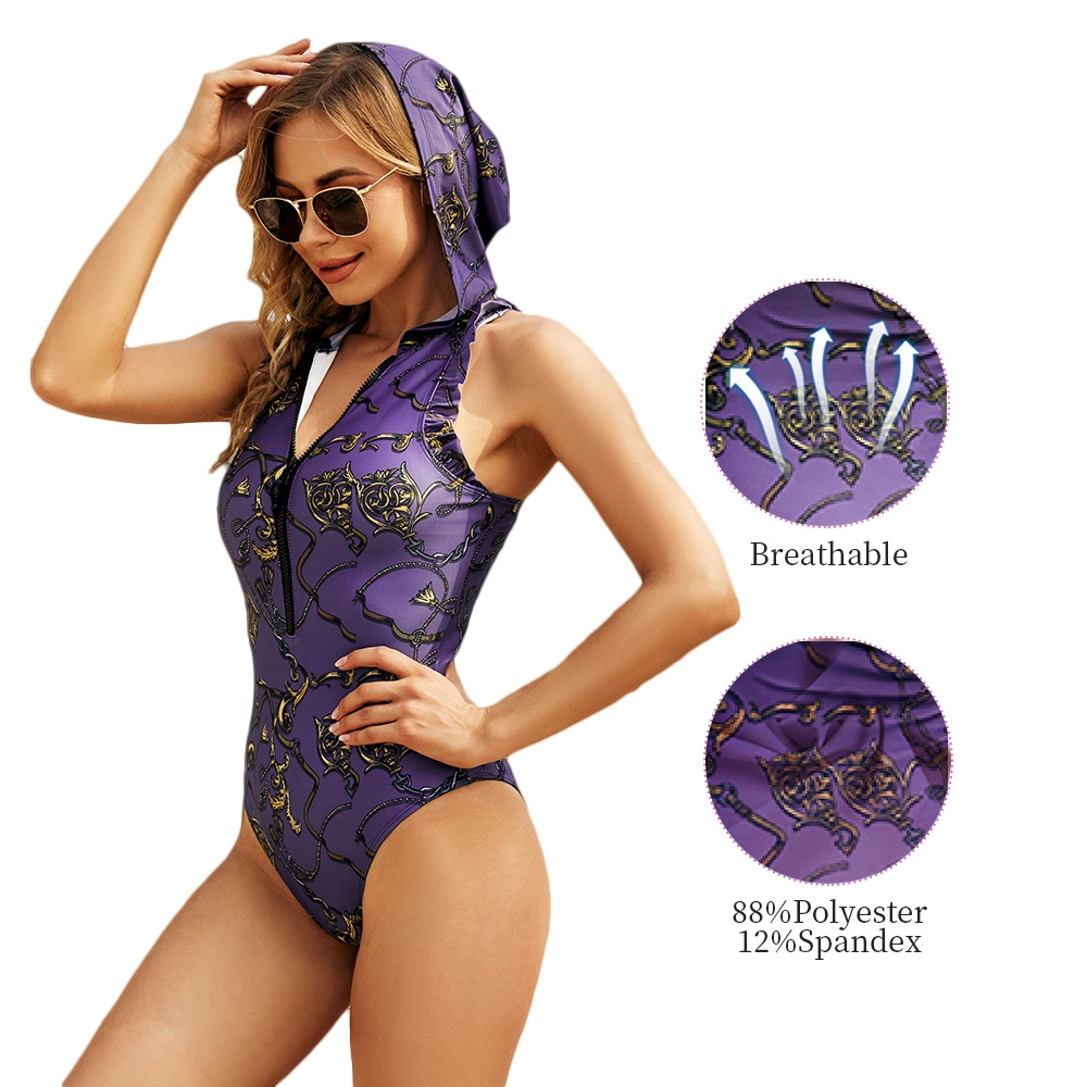 S-Shaper Casquilhos inteiriços, Triangle Surf Swimsuit Mulheres Personalizada Praia biquini usar Zipper Desporto sem mangas Swimsuit Surf