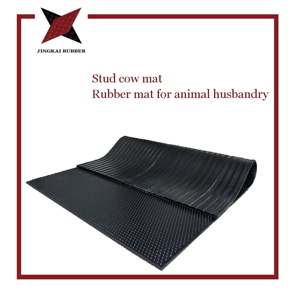 High Quality Anti-Slip Shock Absorbing Mat Stud Cow Mat 1.22m X 1.83m Rubber Stable Mat