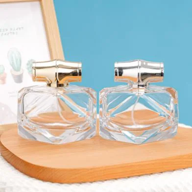 Custom Round Empty Clear Fragrance Glass Perfume Bottle 30ml 50ml 100ml