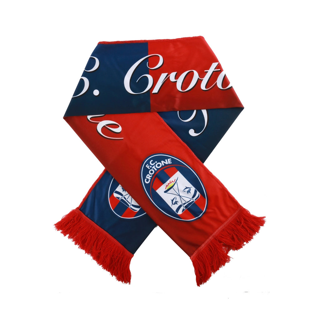 Football Fan Accessories Soccer Custom Made Polyester Maerial Football Scarf Design Soccer Scarf