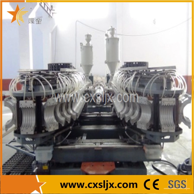 HDPE Double Wall Corrugated Pipe Production Extrusion Line for Water Supply Drainage