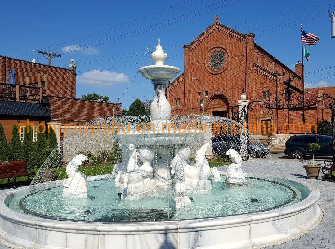 Granite Stone Marble Garden Shell Water Fountain