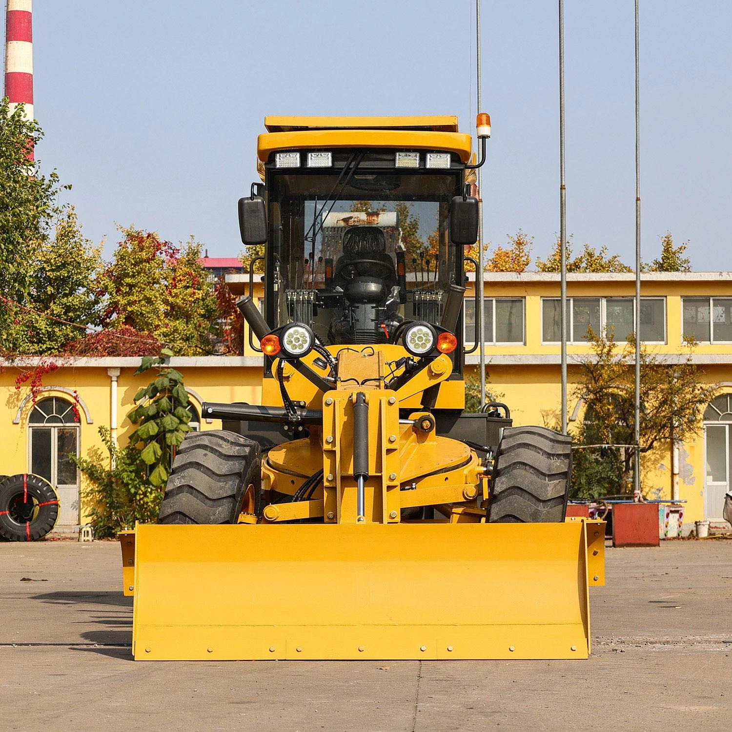 Luqing Road Machinery 120HP Articulated Paver Graders Hydraulic Motor Grader with Ripper and Blade