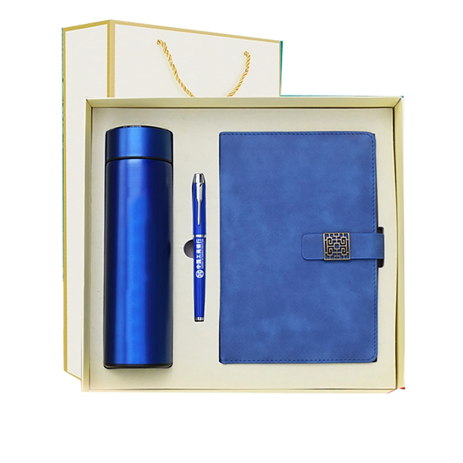 Luxury Promotional Business Items Insulated Water Bottle Notebook Pen Sets Personalized Custom Logo Corporate Gift Set