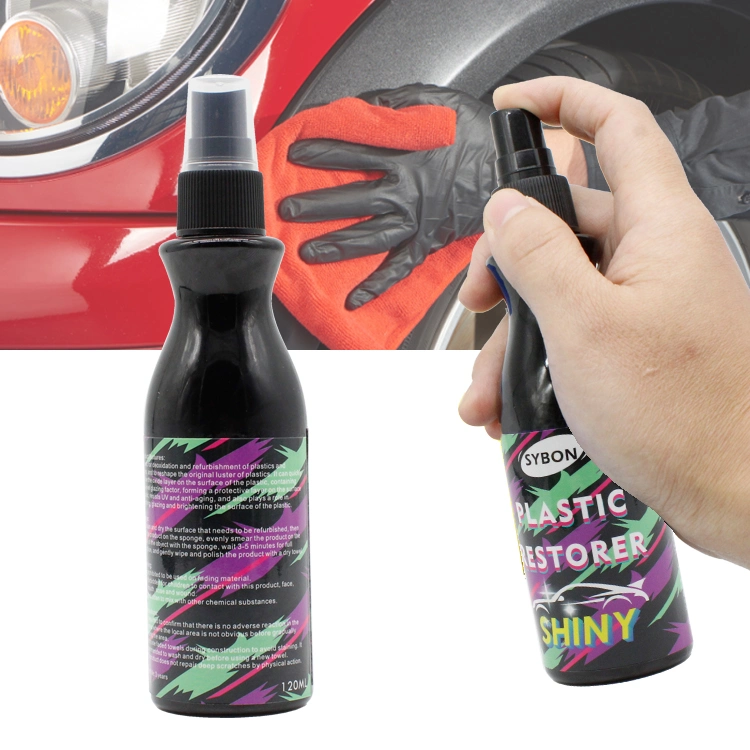 120ml Plastic Trim Restorer Renew Hand Spray Use Car Care Renovation Rubber and Plastic Renovation Agent