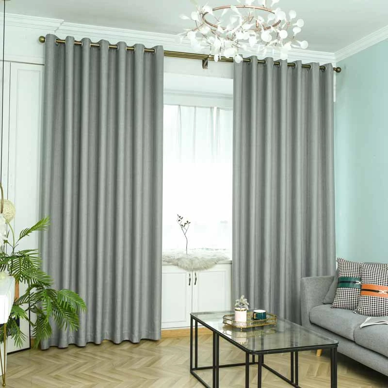 Cotton and Linen Curtains, Modern Simple Living Room, Bedroom, Bay Window, Balcony, Shading and Heat Insulation