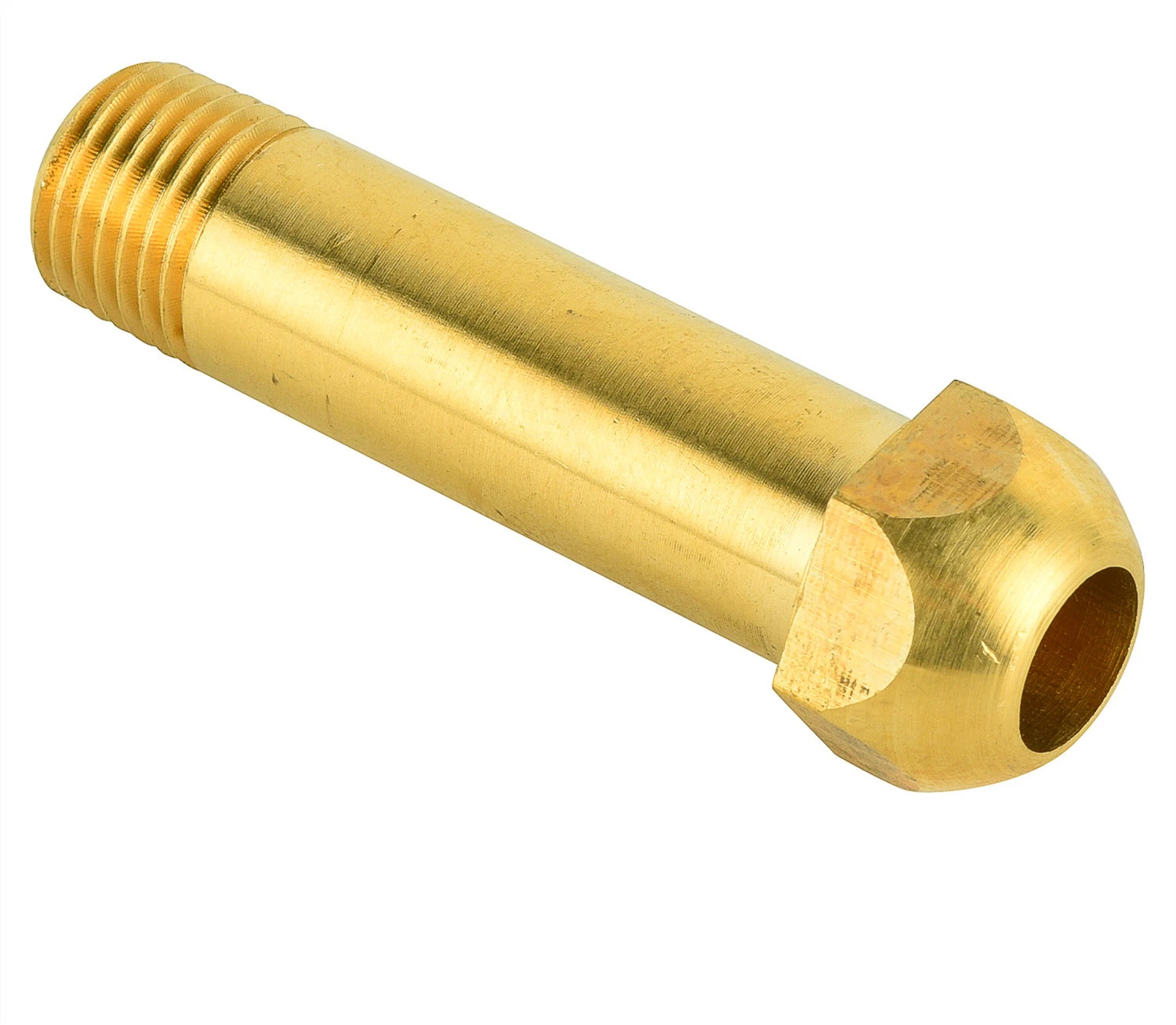 Nptf Threaded Flared Short Nut Brass Copper Pipe Hose Nipple Fitting