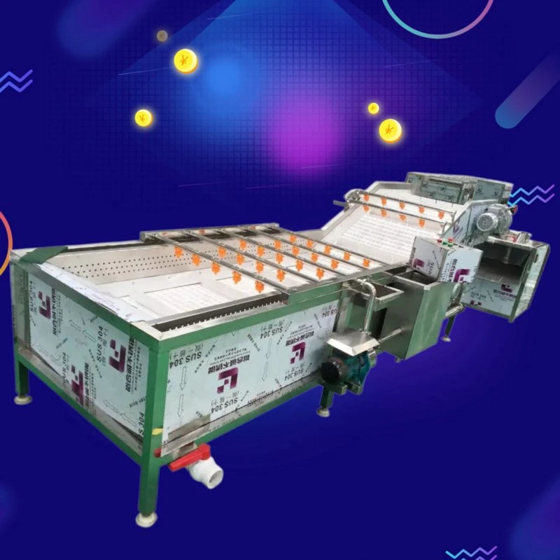 Commercial Industrial Bubble Fruit Avocado Mango Vegetable Potato Washing Machine/Frozen Vegetable Production Line