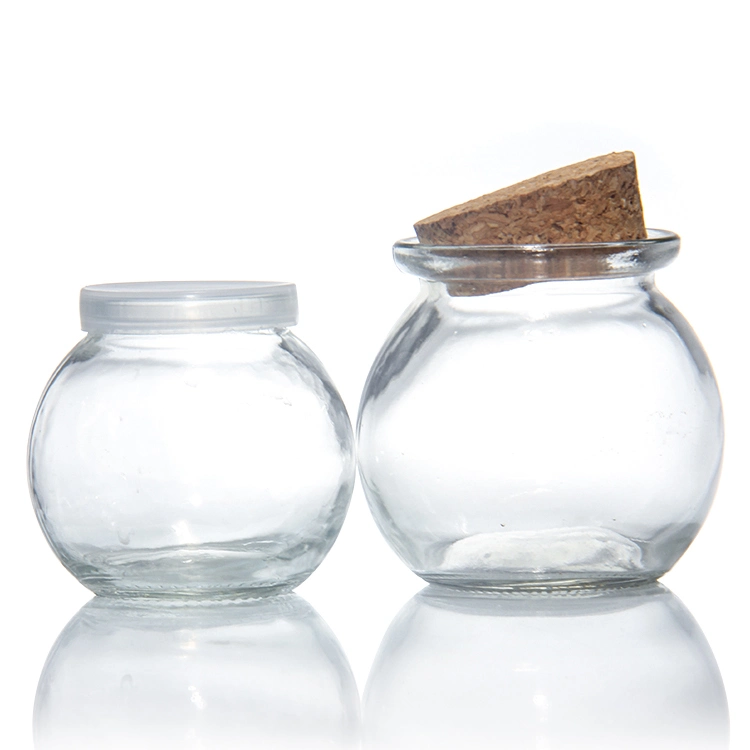 100ml Empty Clear Yogurt Milk Bottle Glass Pudding Jelly Glass Jar with Lid