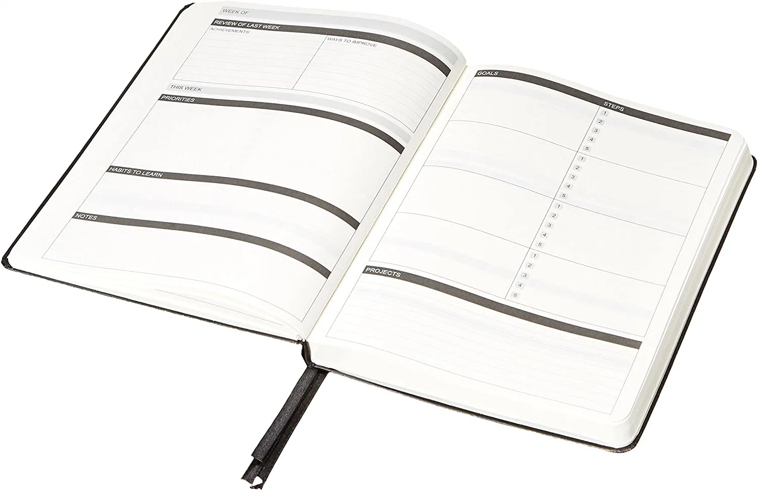 Neues Leder Kunden Logo Hardcover Business Notebook