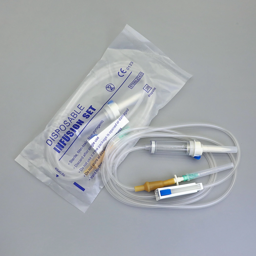 Medical Disposable Infusion Set with Y-Site and Fluild Filter and Air Vented