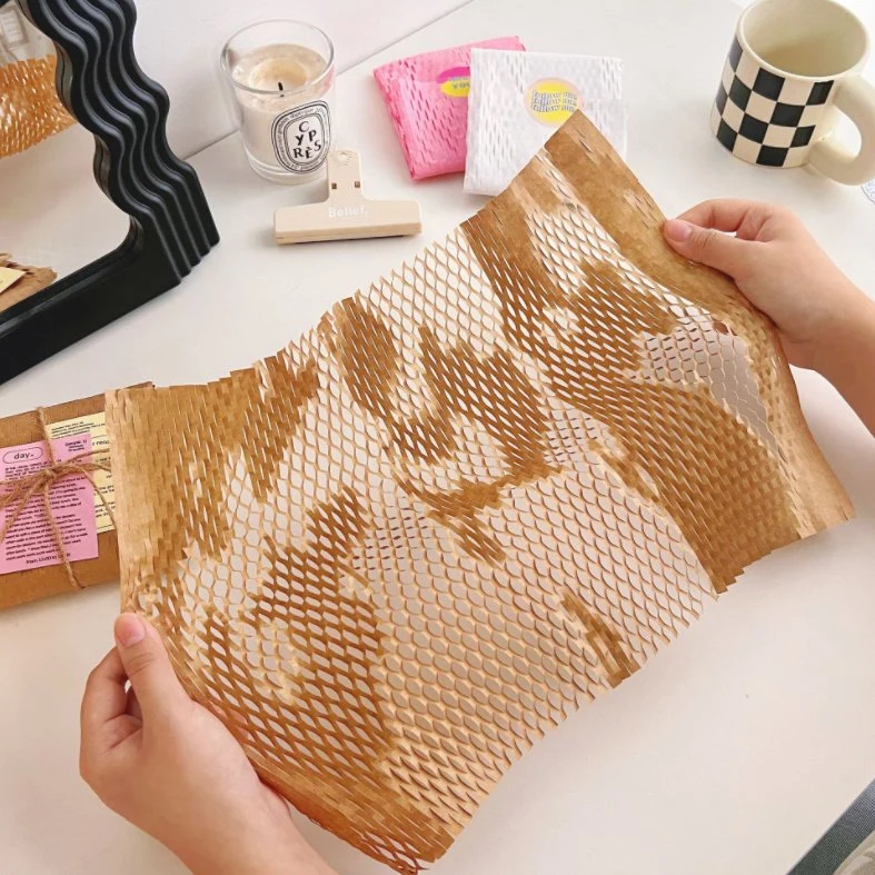 Shockproof Biodegradable Environmentally Friendly Gift Wrapping Honeycomb Paper