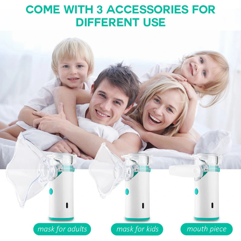 Mini Mesh Nebulizer Hand Free Portable Nebulizer Machine with Removable Battery