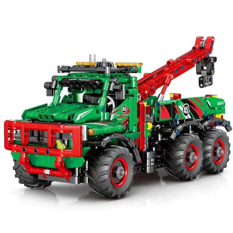 1135 PCS Building Blocks Upgradeble Remote Control Toys Kids Gift Version Roof Knob Control Front Wheel Steering All Terrain Truck Bricks