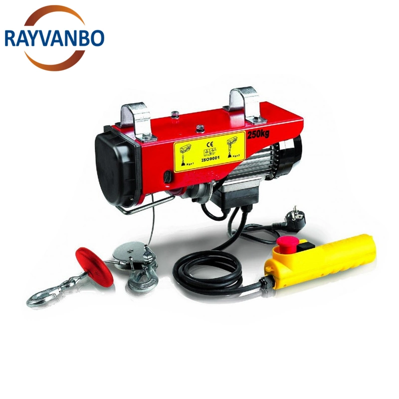 Building Material Lifting Machine PA200 PA300 200kg 300kg Small Mini Pulley Wire Rope Pulling Hoist