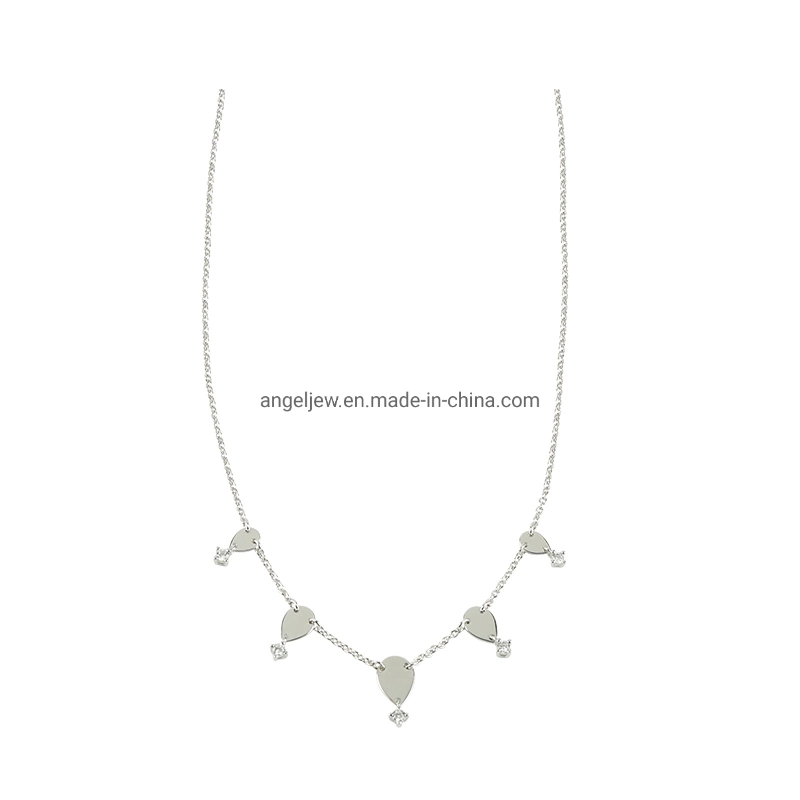 New Design Silver Drop Jewelry Creative Simple Design Fashion Necklace for Women