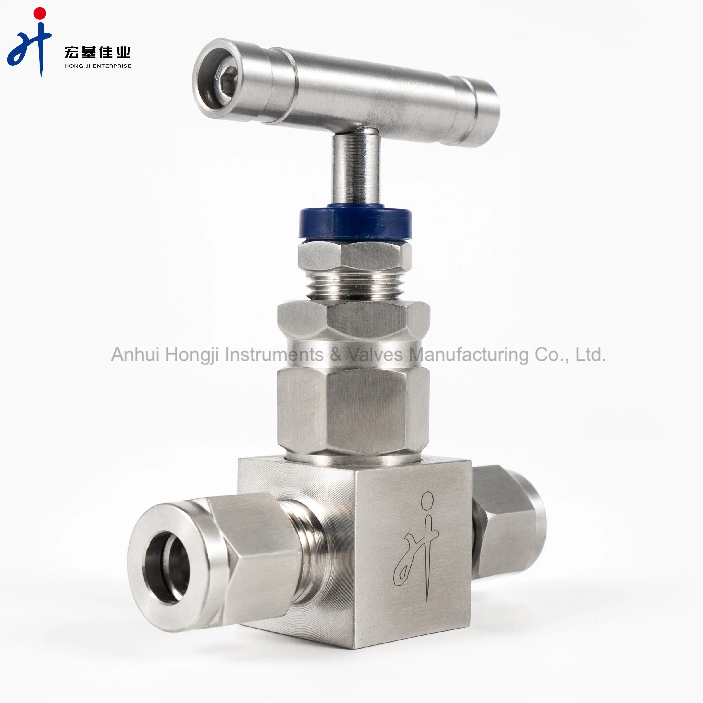 Stainless Steel 316/316L 6000psi Hydraulic Needle Flow Control Valve Two Ferrule Adjustable Small Needle Valve