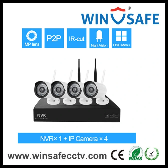 Support&#160; Android/Ios/PC&#160; Remote Wireless Home Security NVR Kits IP Camera