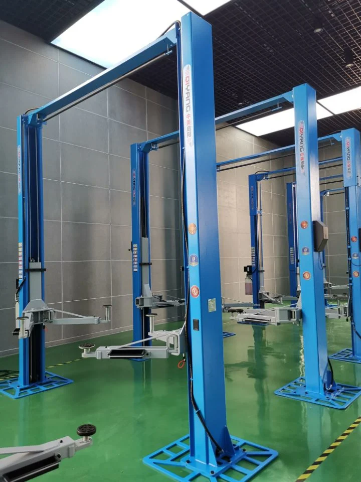 Manual Lock Easy Installation Gantry Vehicle Car Lift with 4500 Kg Clear Floor Two Post