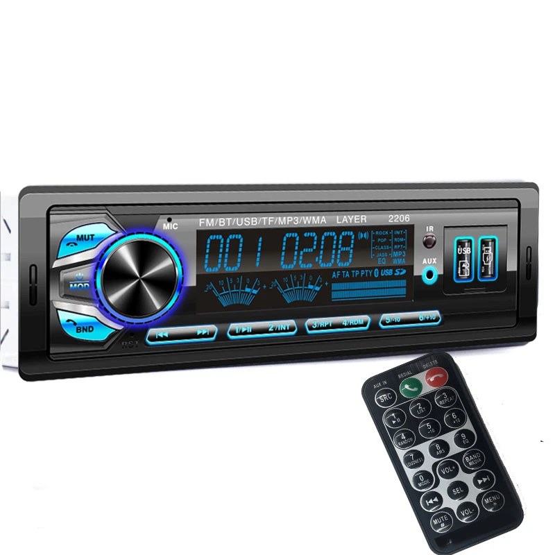 Car Accessories Stereo Audio FM Radio MP3 Player with LCD Display