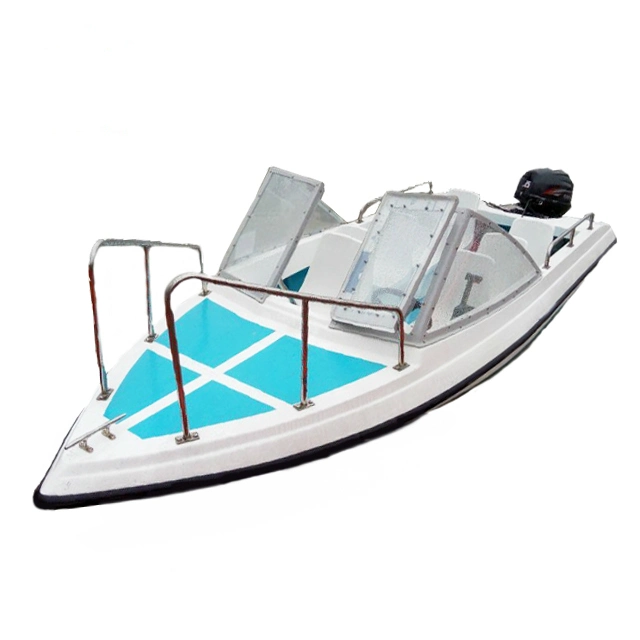 Fiberglass Small Fishing Boat High Speed Boat for 8 Person