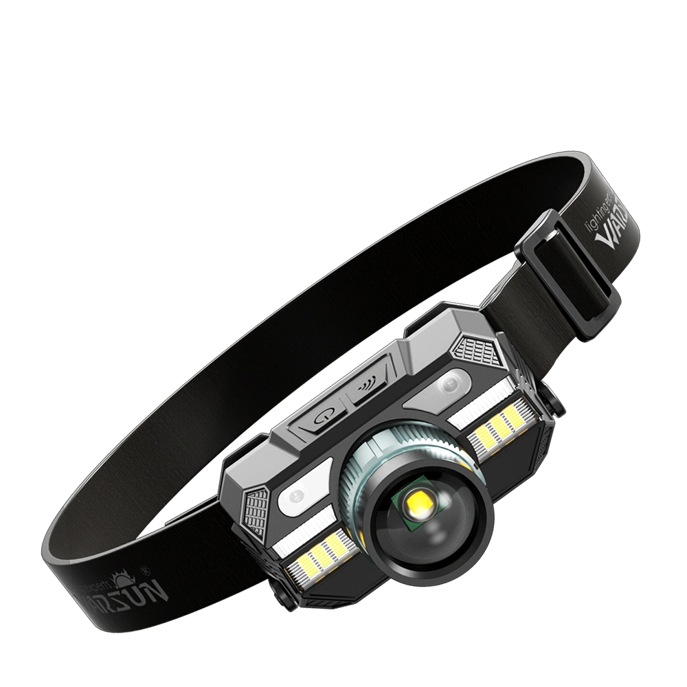 Warsun Wholesale/Supplier 1000 Lumen Rechargeable Head Torch Light Emergency Inspection Running Wave Induction Headlamp