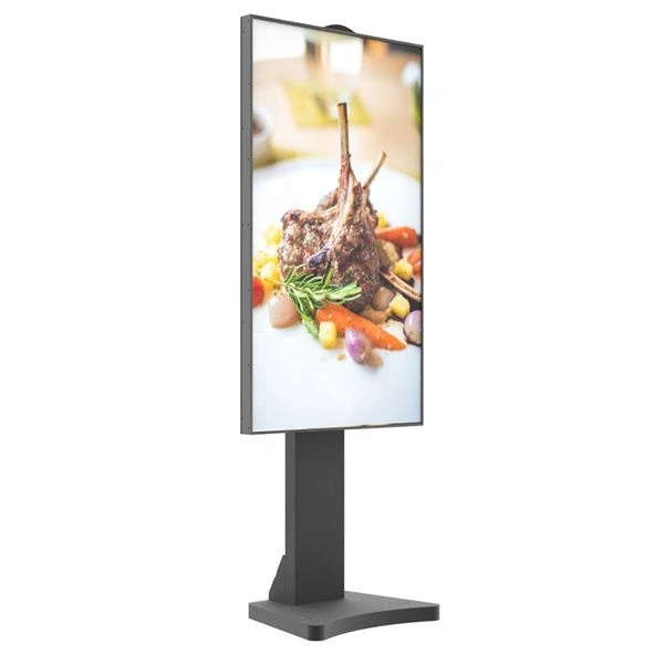 65/75 Inch Floor Standing High Brightness 2500 Nits Advertising Media Player 4K Resolution Indoor Digital Signage LCD Window Facing Display Touch Screen Monitor