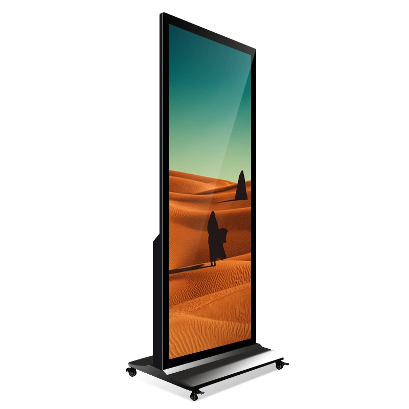 69.3 Inch Floor Standing Super Thin Advertising Player Digital Signage Ultra Wide Stretched LCD Bar Display for Supermarket Hotel Airport