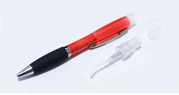 Promotional Refillable Antiseptic Alcohol Hand Sanitizer Spray Pen Ball Point Pen